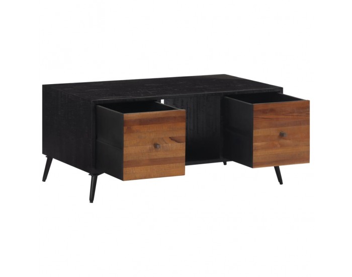 Sonata H Маса за кафе 90x50x41 см масивно регенерирано тиково дърво