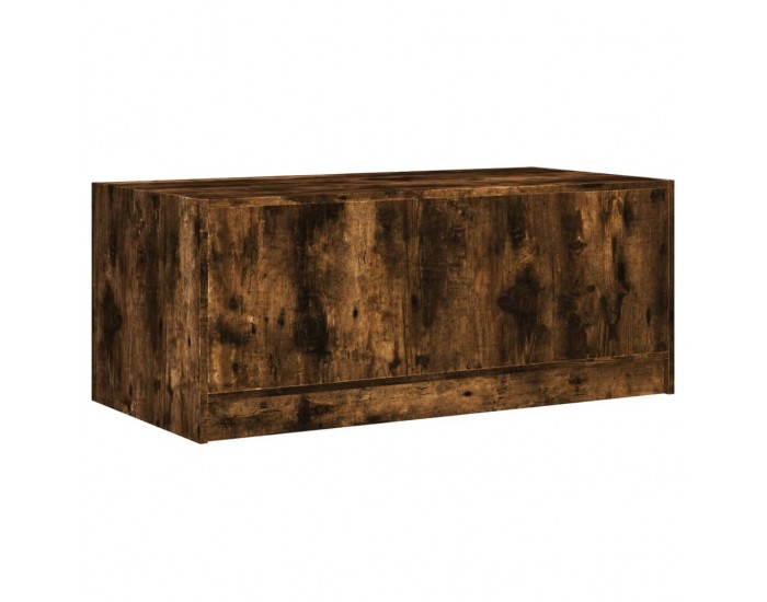 Sonata H Маса за кафе със стъклени врати, опушен дъб, 102x50x42 см