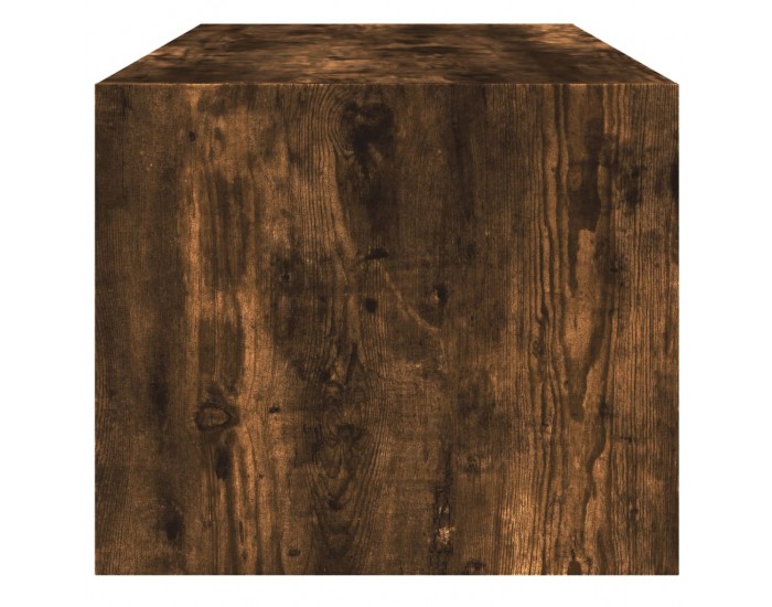 Sonata H Маса за кафе със стъклени врати, опушен дъб, 102x50x42 см