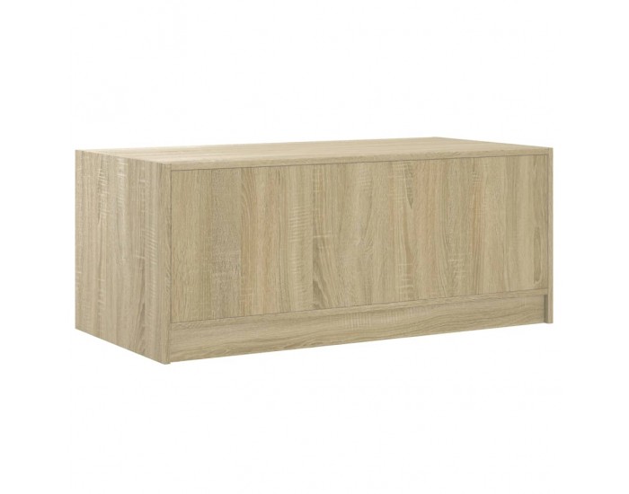 Sonata H Маса за кафе със стъклени врати, сонома дъб, 102x50x42 см