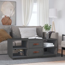 Sonata H Кафе маса, сива, 100x50x41 см, борово дърво масив - Măsuțe de living