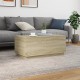 Sonata H Маса за кафе с LED осветление, сонома дъб, 90x50x40 см