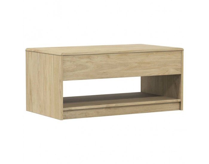 Sonata H Кафе маса SAUDA, дъб, 99x55x45 см, борово дърво масив