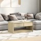 Sonata H Кафе маса SAUDA, дъб, 99x55x45 см, борово дърво масив