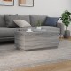 Sonata H Маса за кафе с LED осветление, сив сонома, 90x50x40 см
