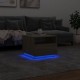 Sonata H Маса за кафе с LED осветление, сонома дъб, 50x49x40 см