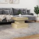 Sonata H Маса за кафе с LED осветление, сонома дъб, 50x50x40 см