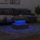Sonata H Маса за кафе с LED осветление, сонома дъб, 50x50x40 см
