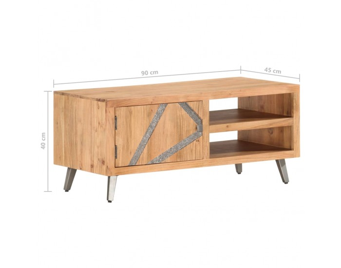 Sonata H Маса за кафе, 90x45x40 см, акациево дърво масив
