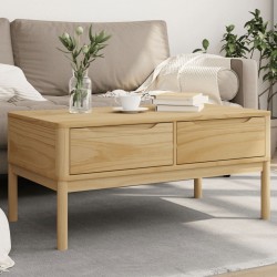 Sonata H Кафе маса FLORO, восъчнокафява,99x55,5x45см, борово дърво масив - Mese