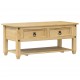 Sonata H Маса за кафе с чекмеджета Corona 100x48x45 см бор масив