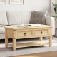 Sonata H Маса за кафе с чекмеджета Corona 100x48x45 см бор масив