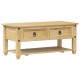 Sonata H Маса за кафе с чекмеджета Corona 100x48x45 см бор масив