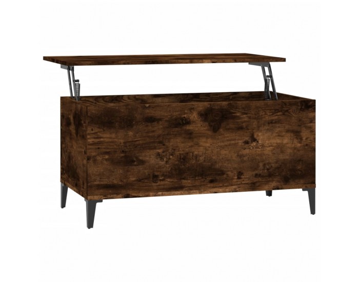 Sonata H Кафе маса, опушен дъб, 90x44,5x45 см, инженерно дърво