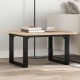 Sonata H Кафе маса О-образна рамка 60x60x40 см бор масив и чугун
