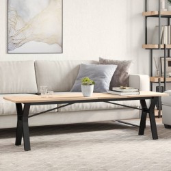 Sonata H Кафе маса Y-образна рамка 160x40x45 см бор масив и чугун - Mese de dining