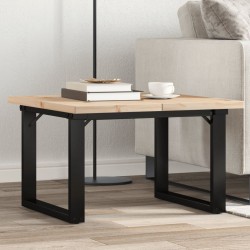 Sonata H Кафе маса О-образна рамка 70x70x40,5 см бор масив и чугун - Mese de dining