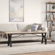 Sonata H Кафе маса Y-образна рамка 160x40x45,5 см бор масив и чугун