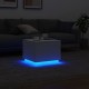 Sonata H Маса за кафе с LED осветление, бяла, 50x50x40 см