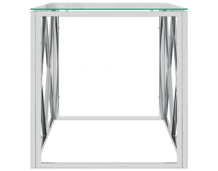 Sonata H Маса за кафе 110x45x45 cм неръждаема стомана и стъкло