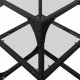 Sonata H Маса за кафе с прозрачен стъклен плот 30x30x45 см стомана