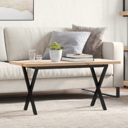 Sonata H Кафе маса X-образна рамка 90x40x45,5 см бор масив и чугун - Mese de dining
