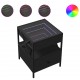 Sonata H Маса за кафе с Infinity LED черна 40x40x51 см