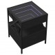 Sonata H Маса за кафе с Infinity LED черна 40x40x51 см