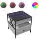 Sonata H Маса за кафе с Infinity LED, сив сонома, 50x50x51 см
