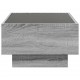Sonata H Маса за кафе с LED, сив сонома, 70x50x30 см, инженерно дърво