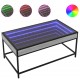 Sonata H Маса за кафе с Infinity LED, сив сонома, 90x50x41 см