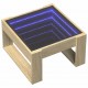 Sonata H Маса за кафе с Infinity LED, сонома дъб, 50x53x30 см