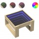 Sonata H Маса за кафе с Infinity LED, сонома дъб, 50x53x30 см