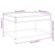 Sonata H Маса за кафе с Infinity LED, кафяв дъб, 70x50x41 см