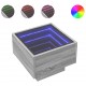 Sonata H Помощна маса с LED сив сонома 40x40x30 см инженерно дърво