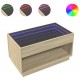 Sonata H Маса за кафе с Infinity LED, сонома дъб, 90x50x50 см