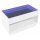 Sonata H Маса за кафе с Infinity LED, бяла, 90x50x50 см