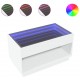 Sonata H Маса за кафе с Infinity LED, бяла, 90x50x50 см