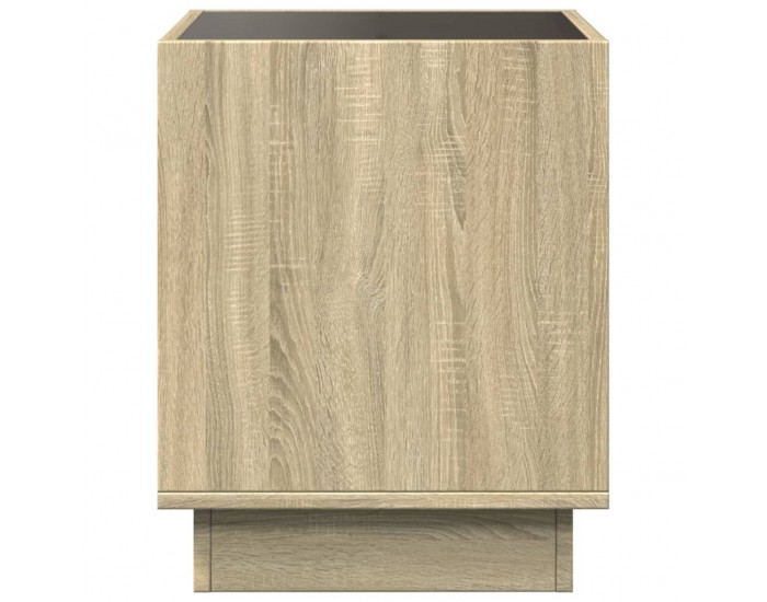 Sonata H Маса за кафе с Infinity LED, сонома дъб, 40x40x50 см