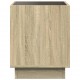 Sonata H Маса за кафе с Infinity LED, сонома дъб, 40x40x50 см