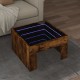 Sonata H Маса за кафе с Infinity LED, опушен дъб, 50x50x30 см