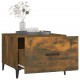 Sonata H Кафе маси с метални крака 2 бр опушен дъб 50x50x40 см