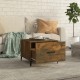 Sonata H Кафе маси с метални крака 2 бр опушен дъб 50x50x40 см