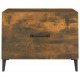 Sonata H Кафе маси с метални крака 2 бр опушен дъб 50x50x40 см
