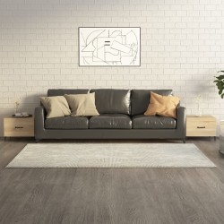 Sonata H Маса за кафе с метални крака 2 бр Дъб сонома 50x50x40 см - Măsuțe de living