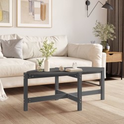 Sonata H Кафе маса, Сиво, 118x63x45 см, борово дърво масив - Măsuțe de living