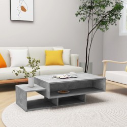 Sonata H Маса за кафе, бетонно сива, 105x55x32 см, инженерно дърво - Măsuțe de living