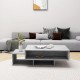 Sonata H Маса за кафе, бетонно сива, 105x55x32 см, инженерно дърво