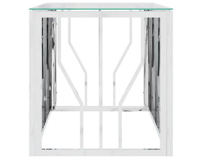 Sonata H Маса за кафе 110x45x45 cм неръждаема стомана и стъкло