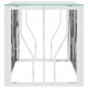 Sonata H Маса за кафе 110x45x45 cм неръждаема стомана и стъкло